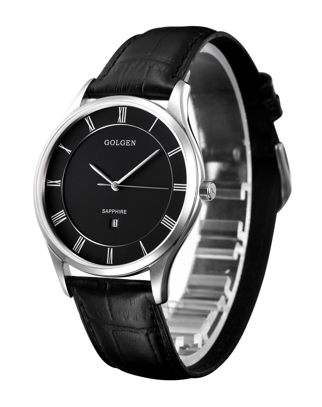 古尊golgen2014网络特供.优雅纤薄复古石英男表gn.19091m.pb_唯品会