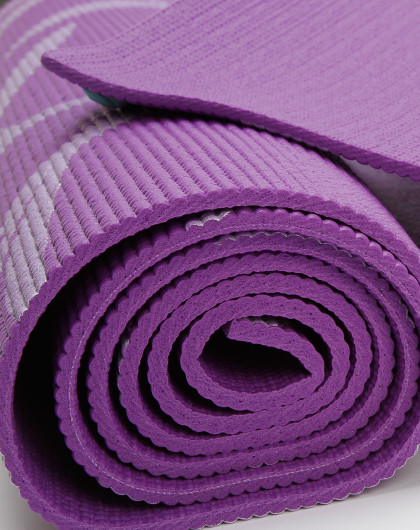 紫色印花瑜伽垫