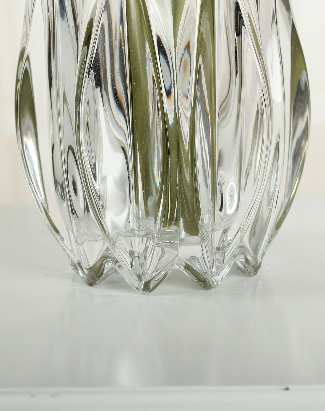 高档水晶玻璃花瓶-清光圆点hp-031