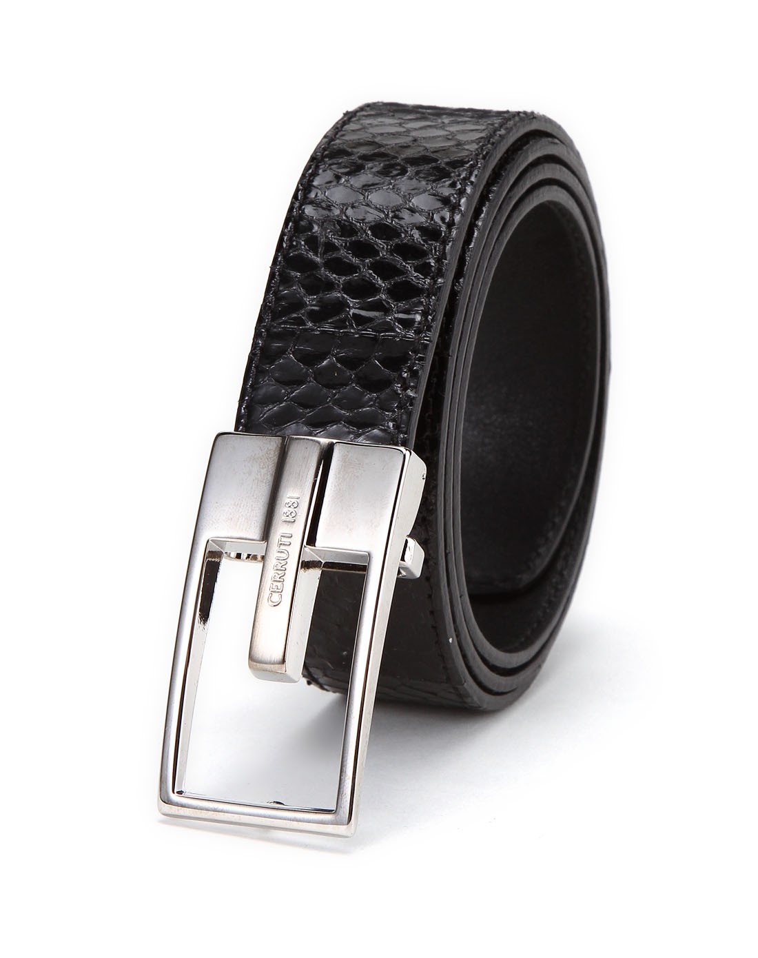 卓诺迪cerruti 1881黑色经典百搭漆面皮带c23f31005199_唯品会