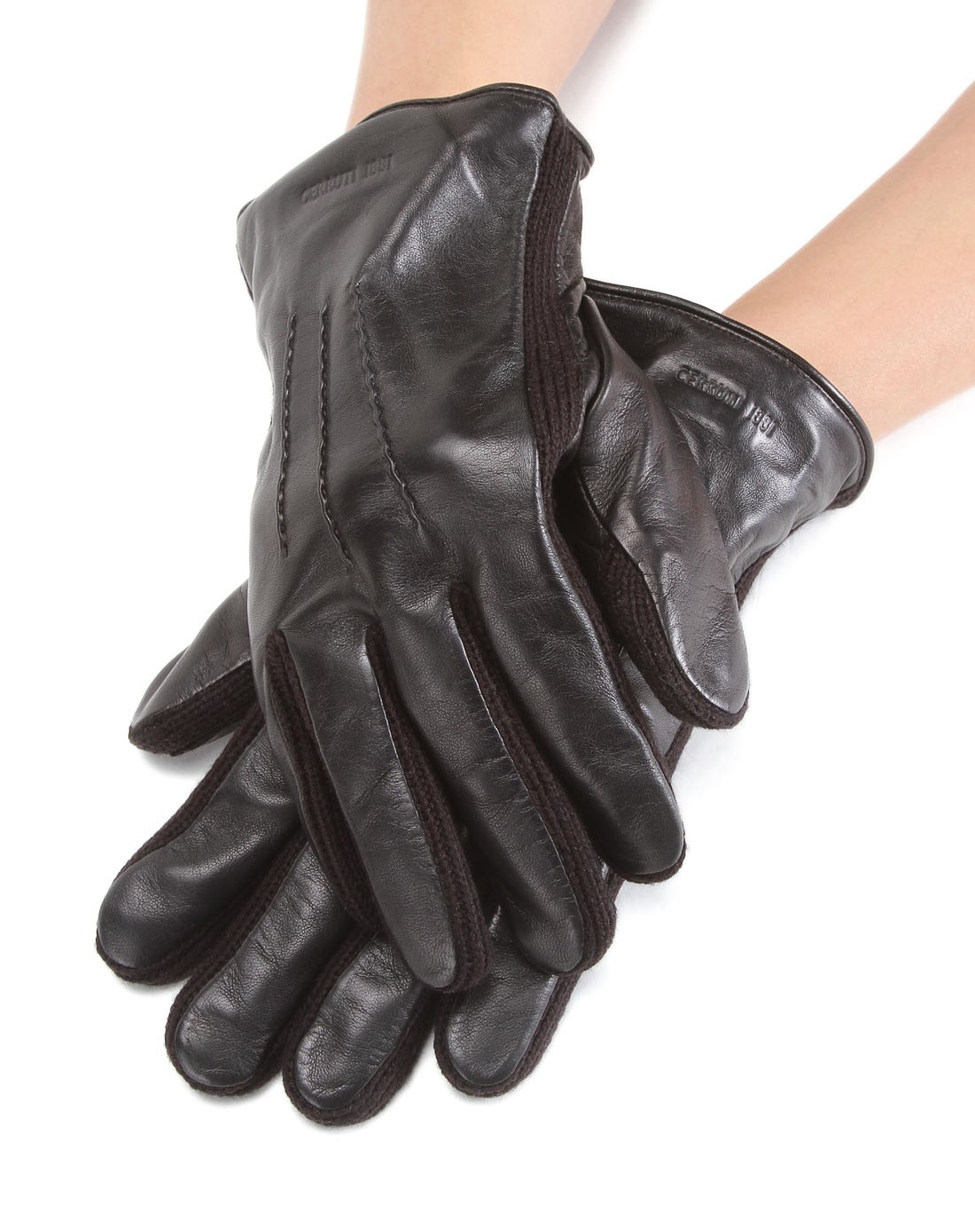 黑色休闲百搭皮手套