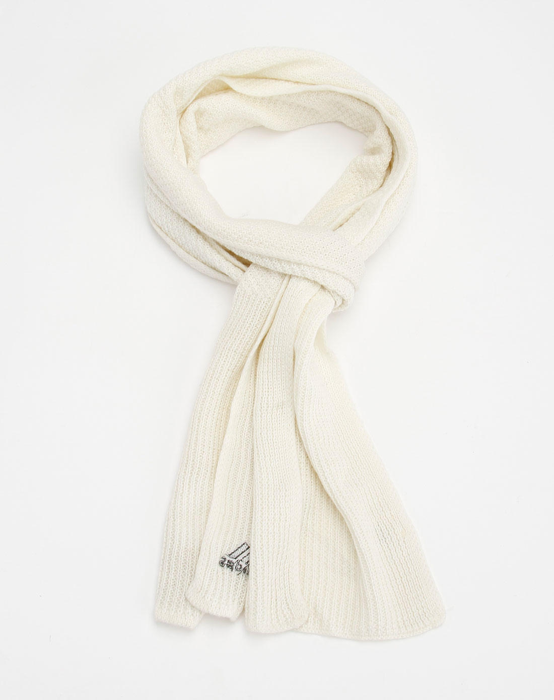 阿迪达斯adidas男装专场-中性白色时尚简约围巾