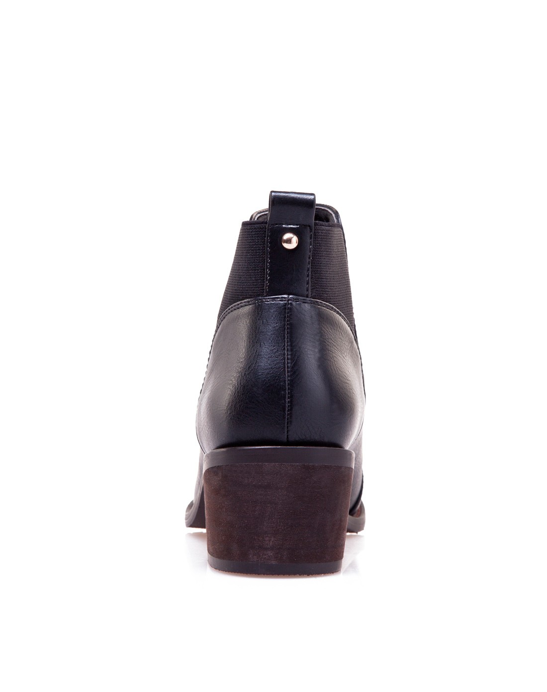 非谜fallinmiss秋冬圆头松紧带中跟黑色女短靴fm14q009968-3黑色_唯品