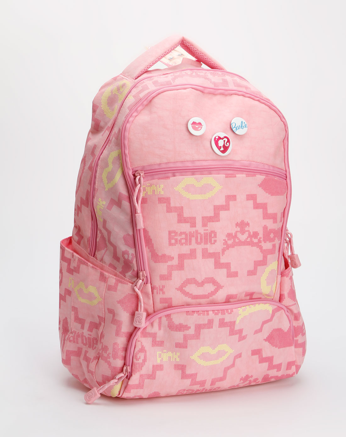 芭比 女童粉色时尚休闲双肩书包