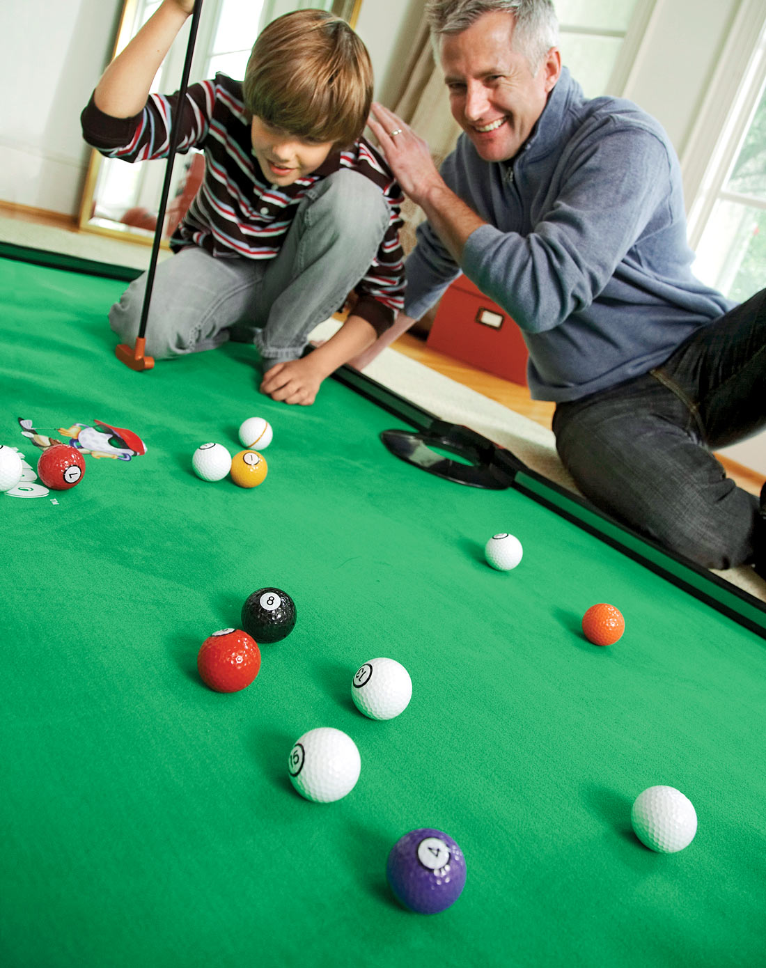 美式亲子室内迷你高尔夫球游戏套装