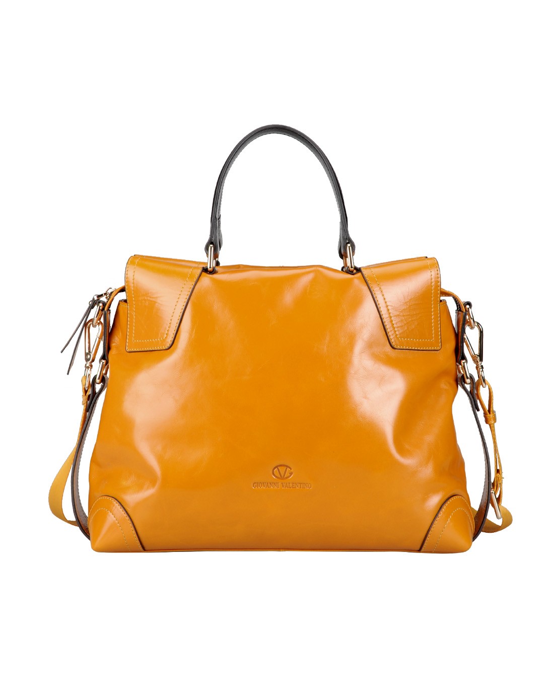 卓凡尼-华伦天奴giovanni valentino箱包专场-女款黄色商务休闲两用包