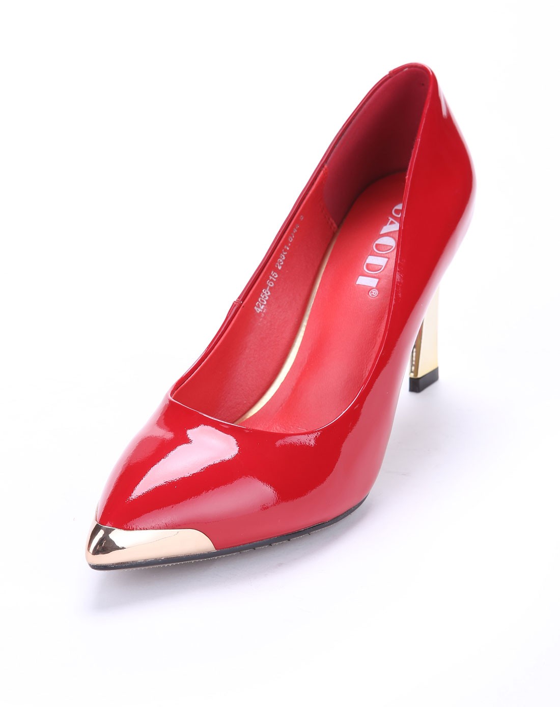 高蒂女士漆皮红色浅单42058-61503_唯品会