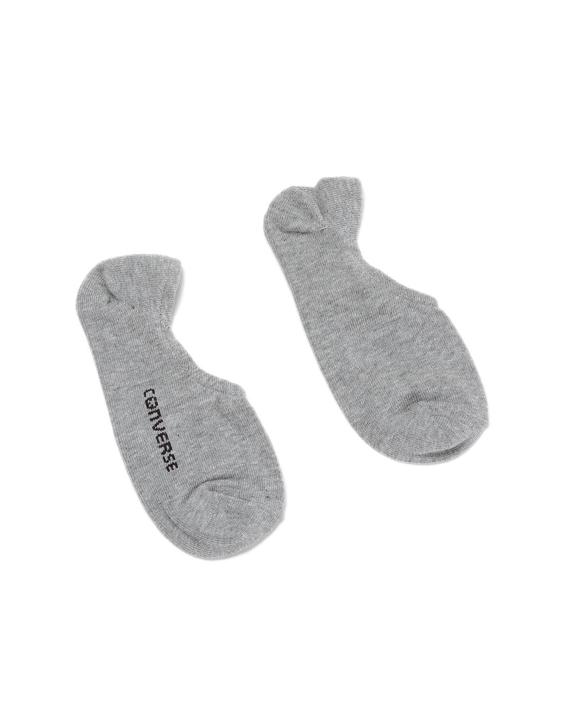 converse&vans美式复古专场匡威 中性款灰色纹理袜子 透气两双装06830