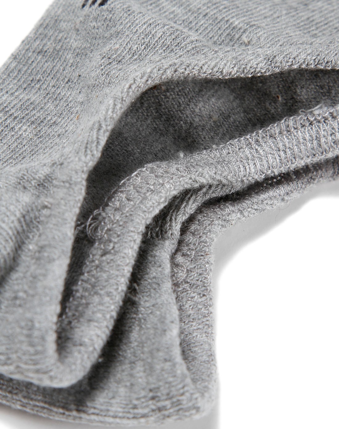 匡威 中性款灰色纹理袜子 透气两双装