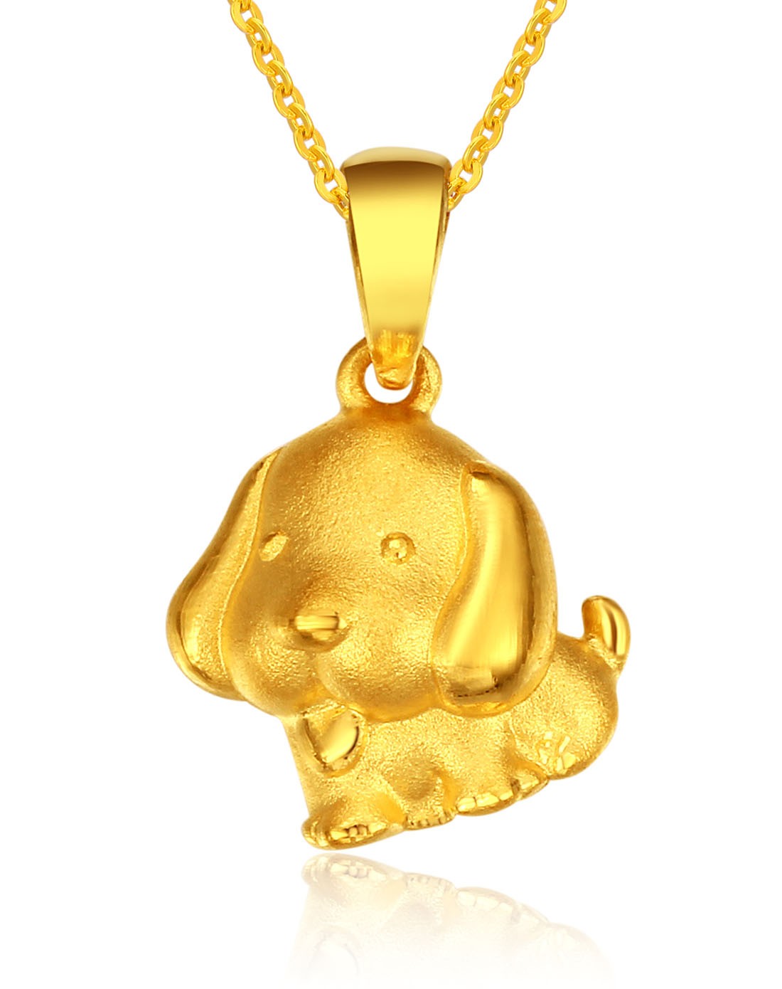 金叶珠宝黄金专场-足金吊坠 萌q生肖-狗2.35g