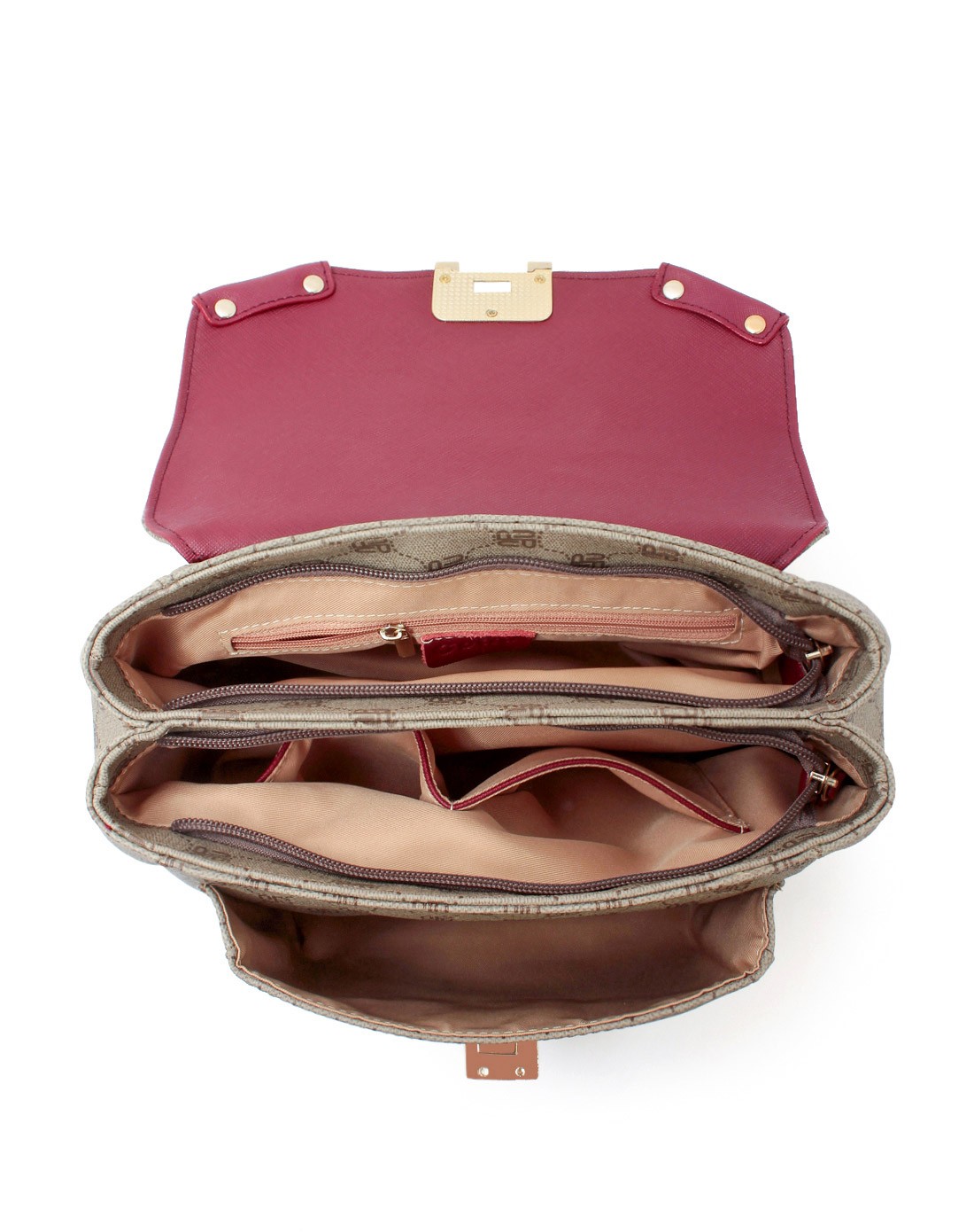 春季新款方型拉链pvc配牛皮革手挽包