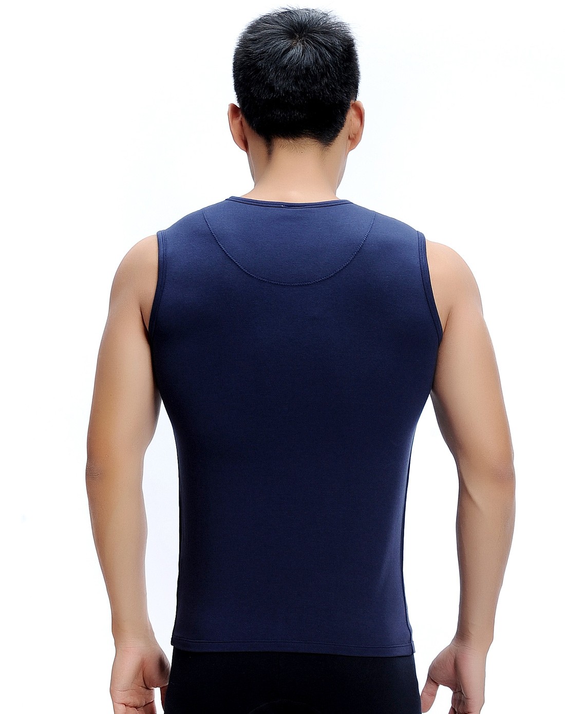 恒源祥保暖内衣男女男款藏蓝色成熟魅力背心a916039_唯品会