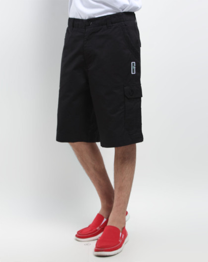 男款黑色休闲五分裤