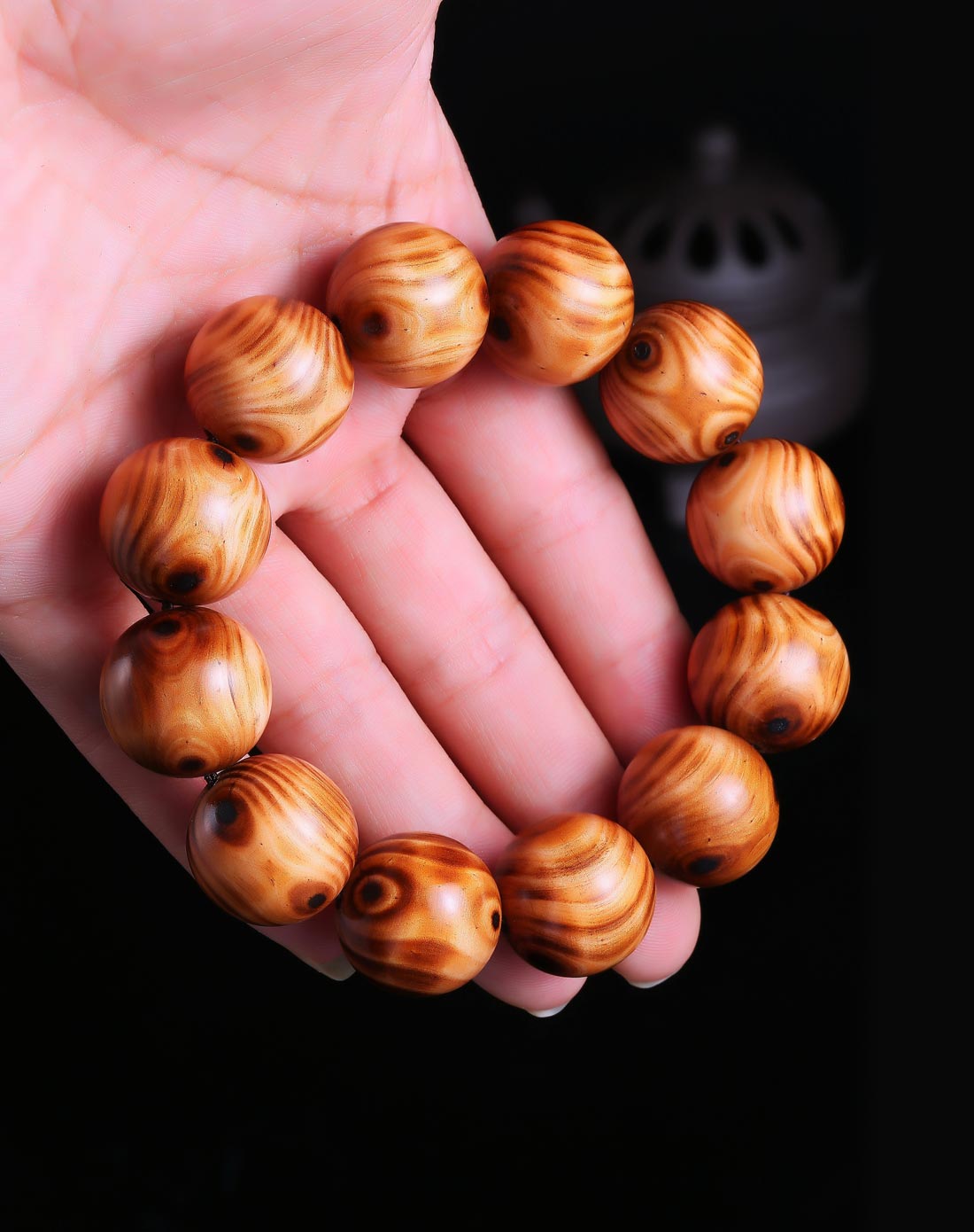 象牙木对眼手串20mm