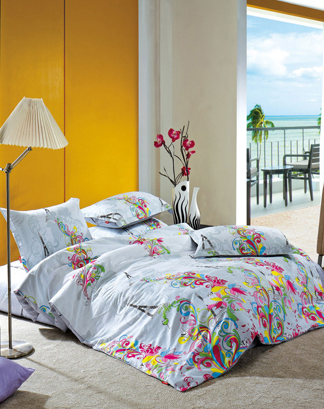 醉巴黎全棉环保印花四件套1.5m