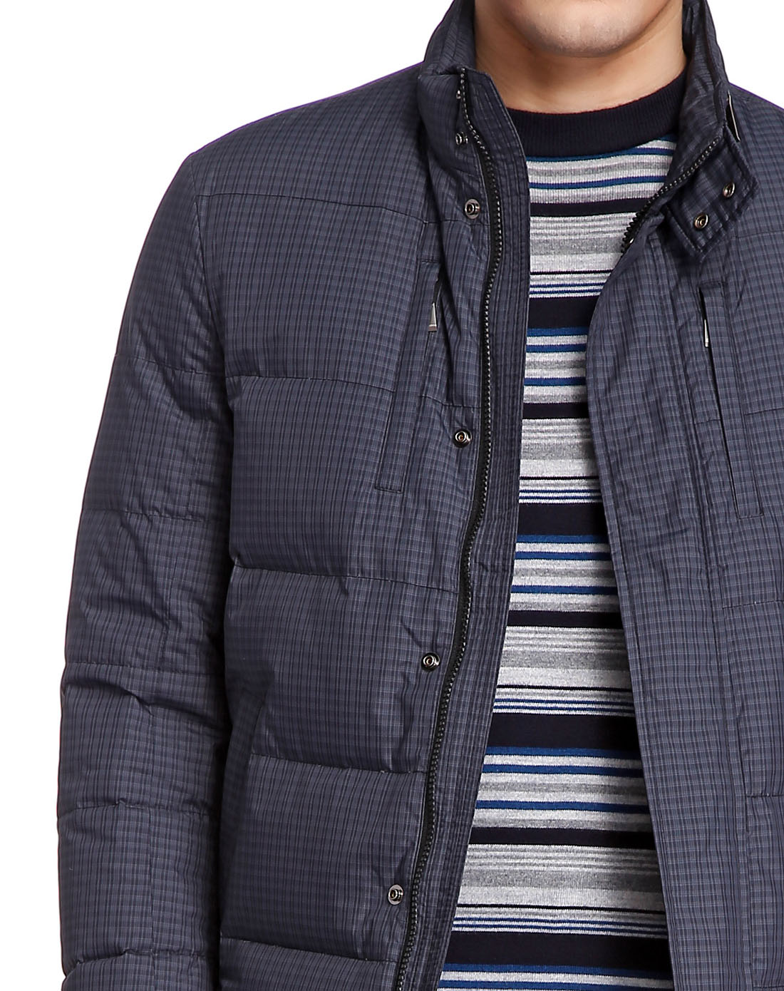 尼诺里拉ninoriva藏蓝色时尚个性保暖羽绒服ndtb804893_唯品会