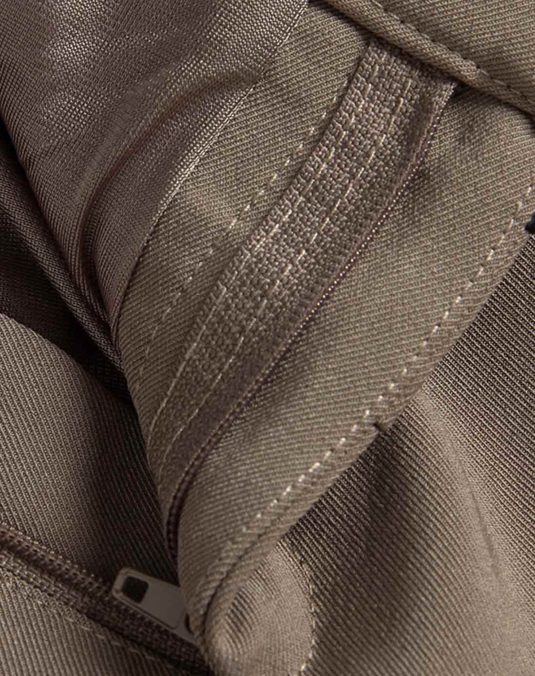 泥色摩登撞色修身显瘦时尚百搭长裤