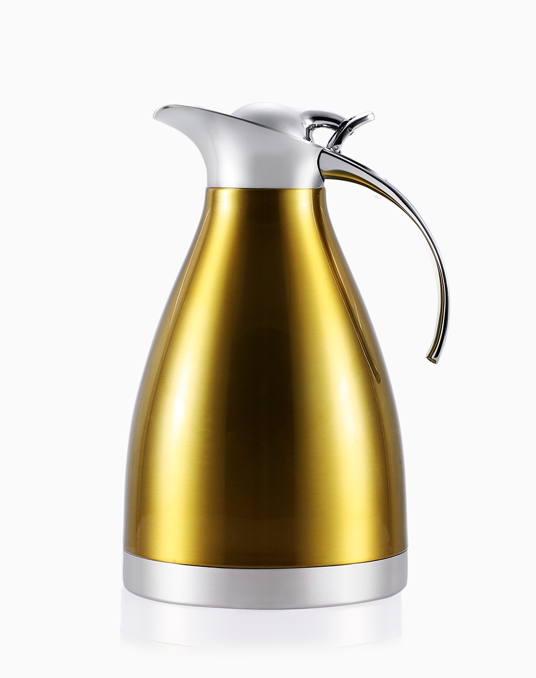 加强升级版香槟色不锈钢真空保温壶1.5升