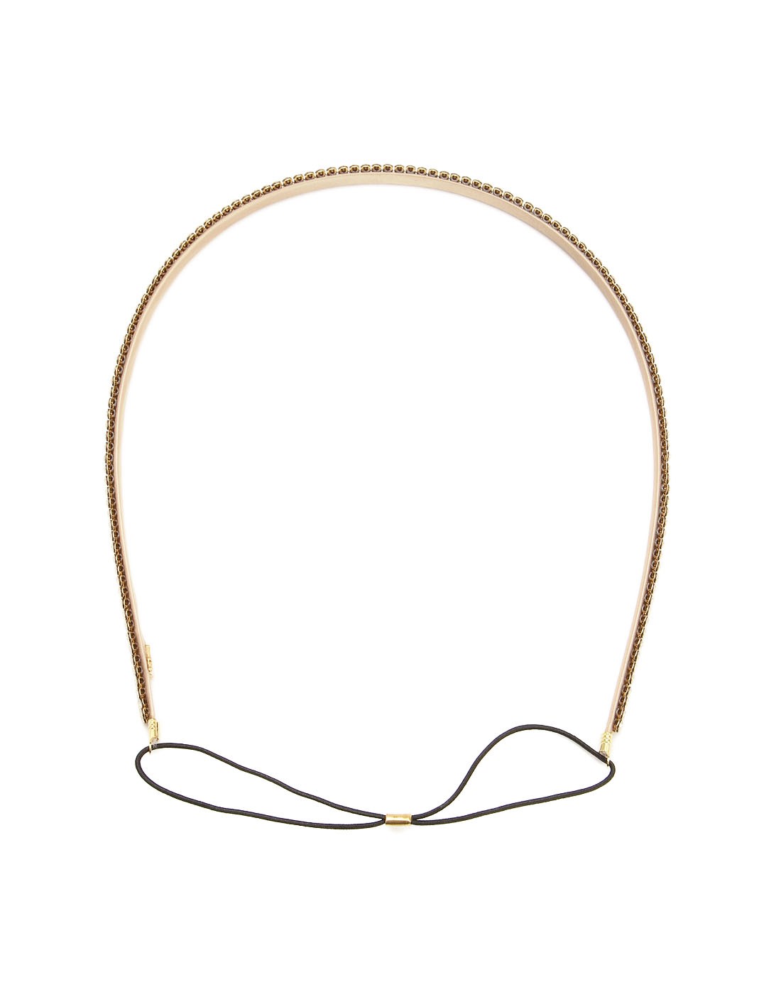 alexandre de paris发饰移动端专场米色镶水晶百搭简约发带thb01-2