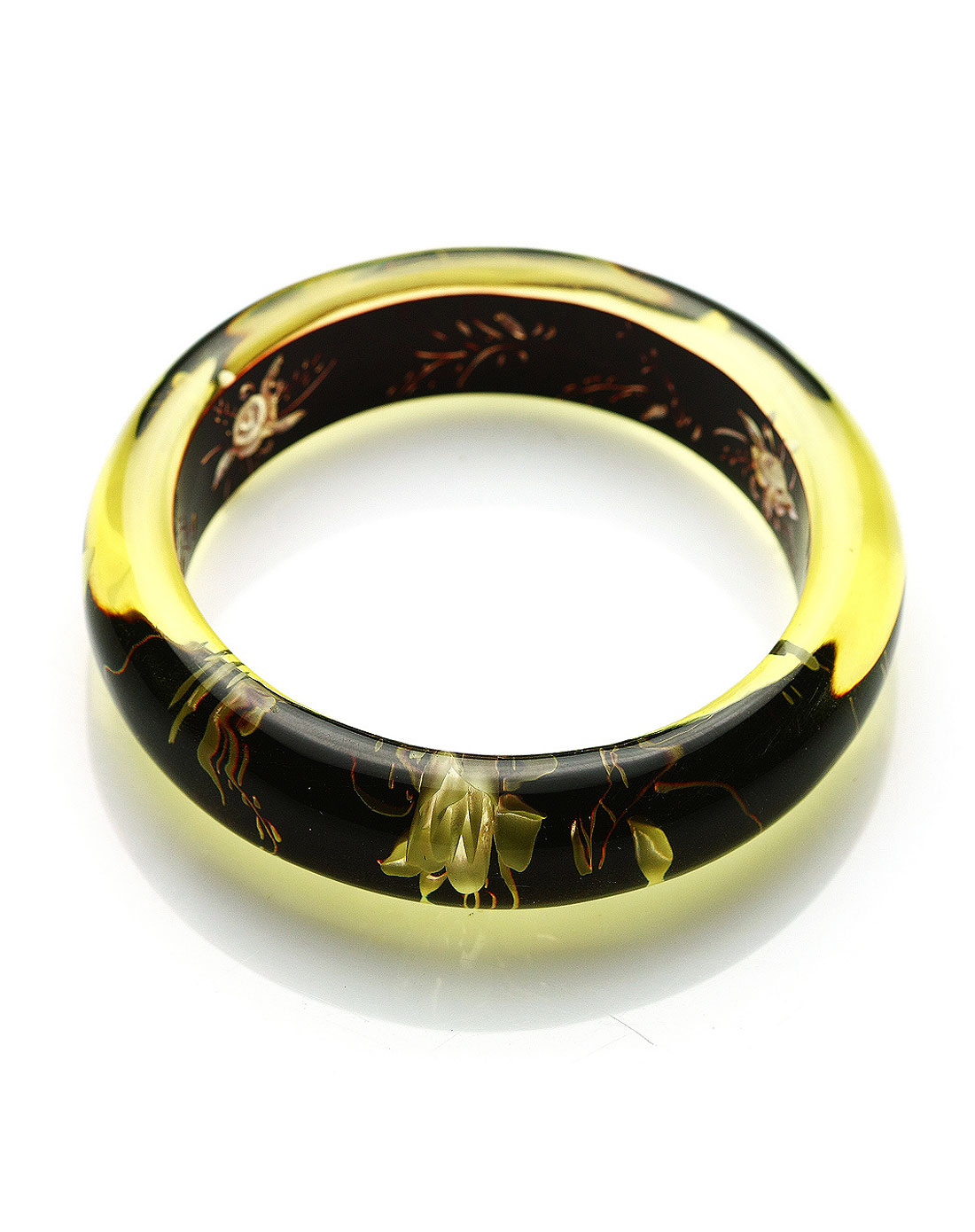 女款花色琥珀手镯