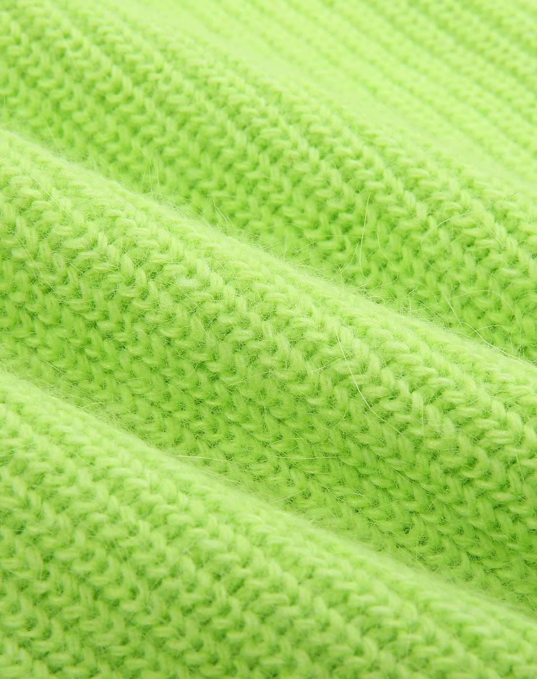 青绿色长袖毛针织上衣