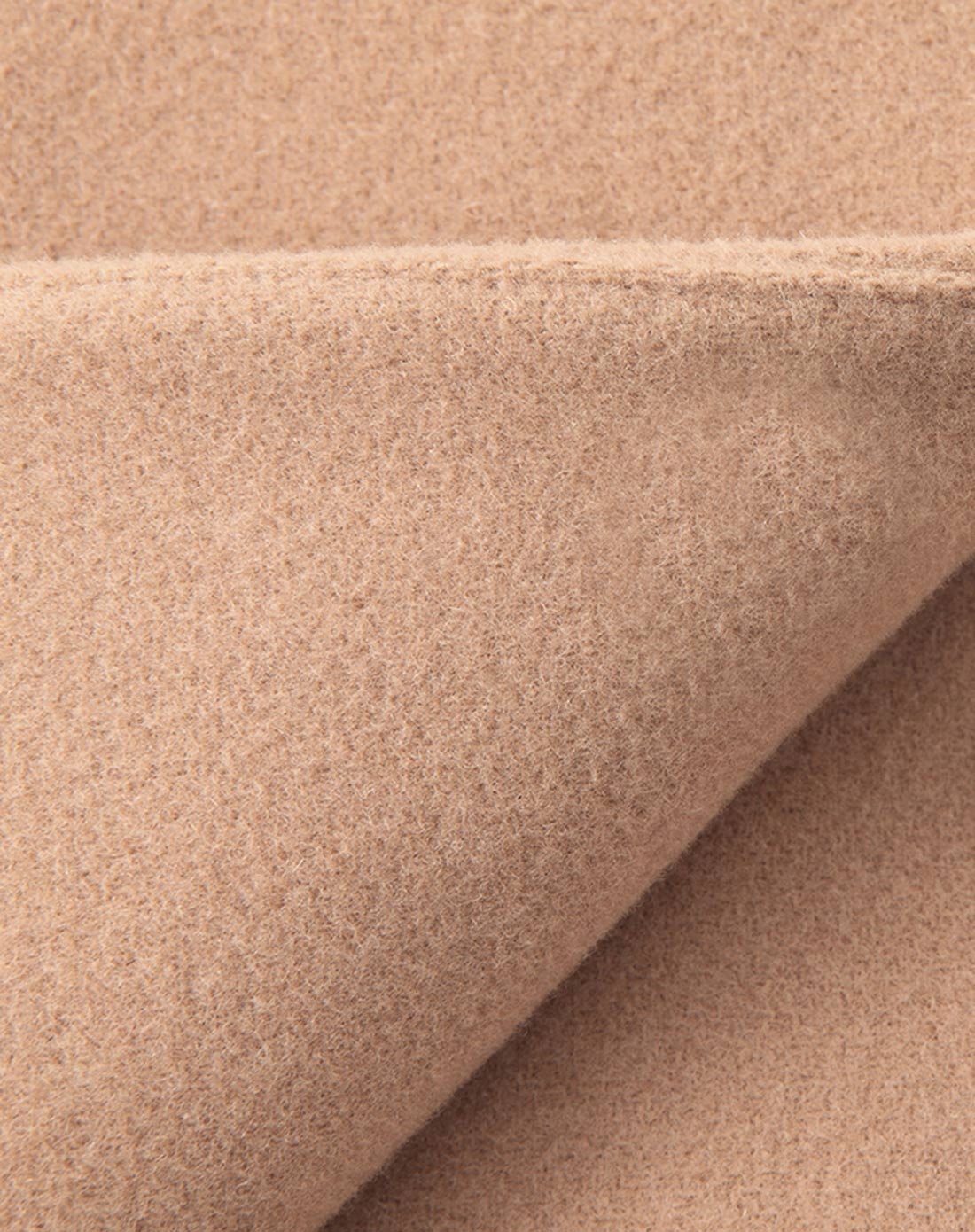 金驼色可拆围脖收腰呢料外套