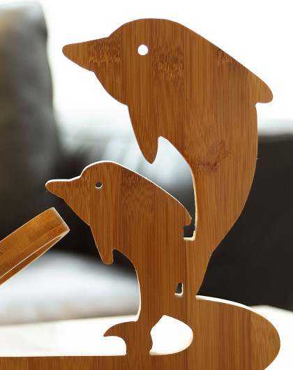 一品望家 欧式创意折叠红酒架(海豚恋人)