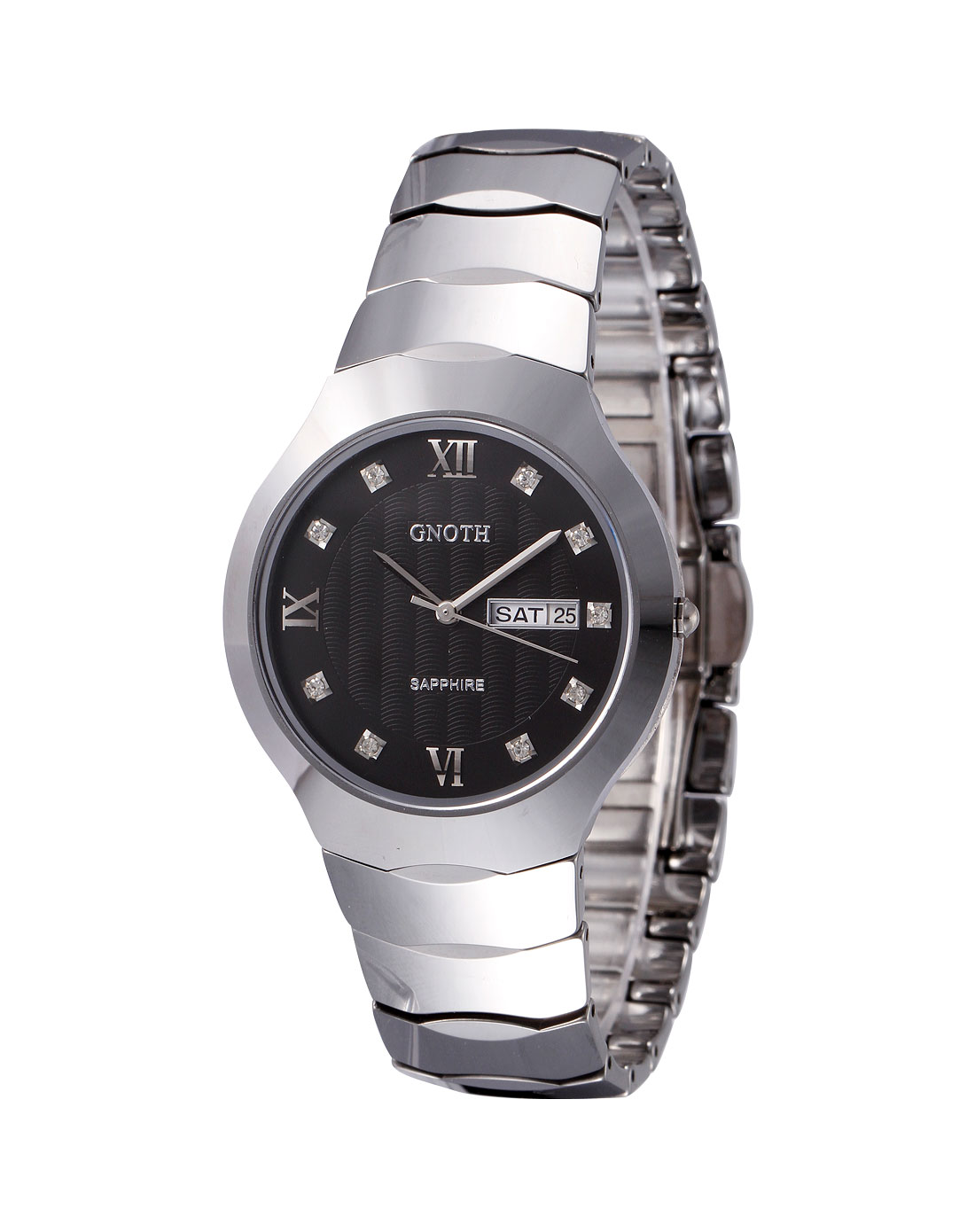 格诺gnoth手表专场-男款黑色石英腕表