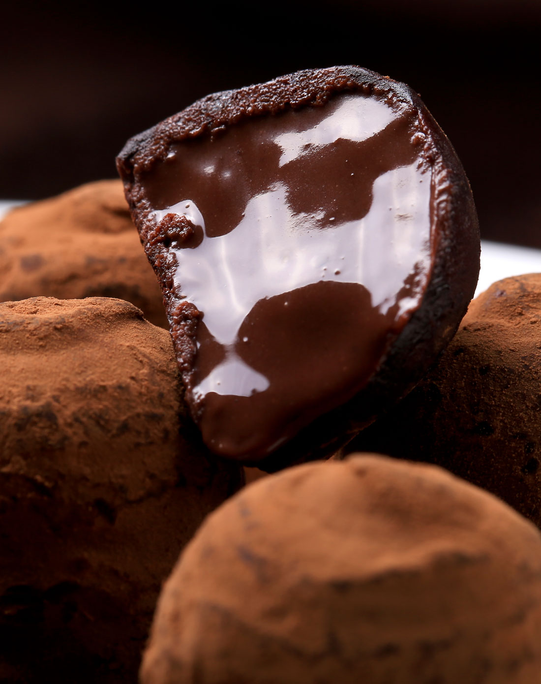 [新品尝鲜]黑巧克力80gx3袋 纯爱松露