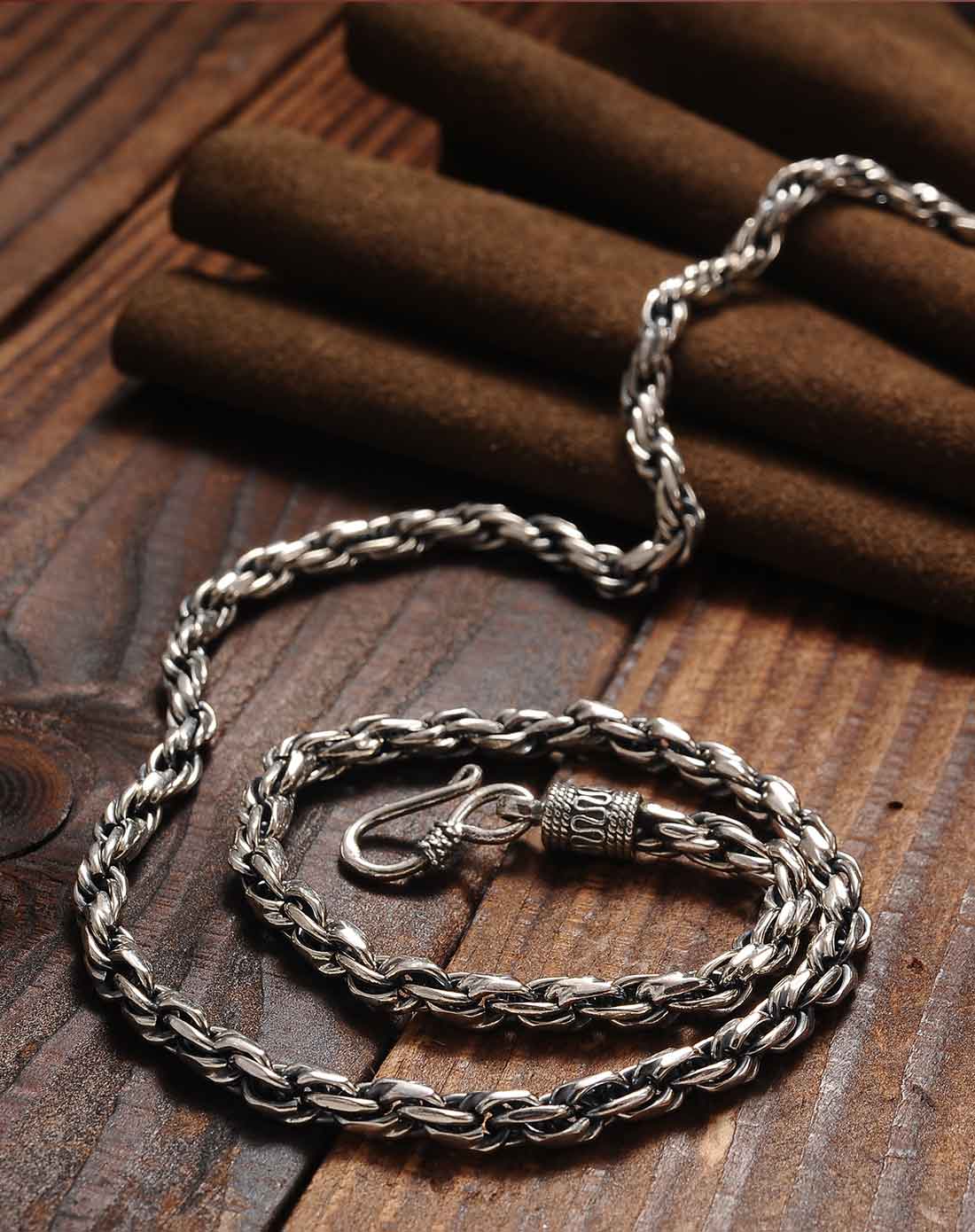 霸气个性男士泰银项链