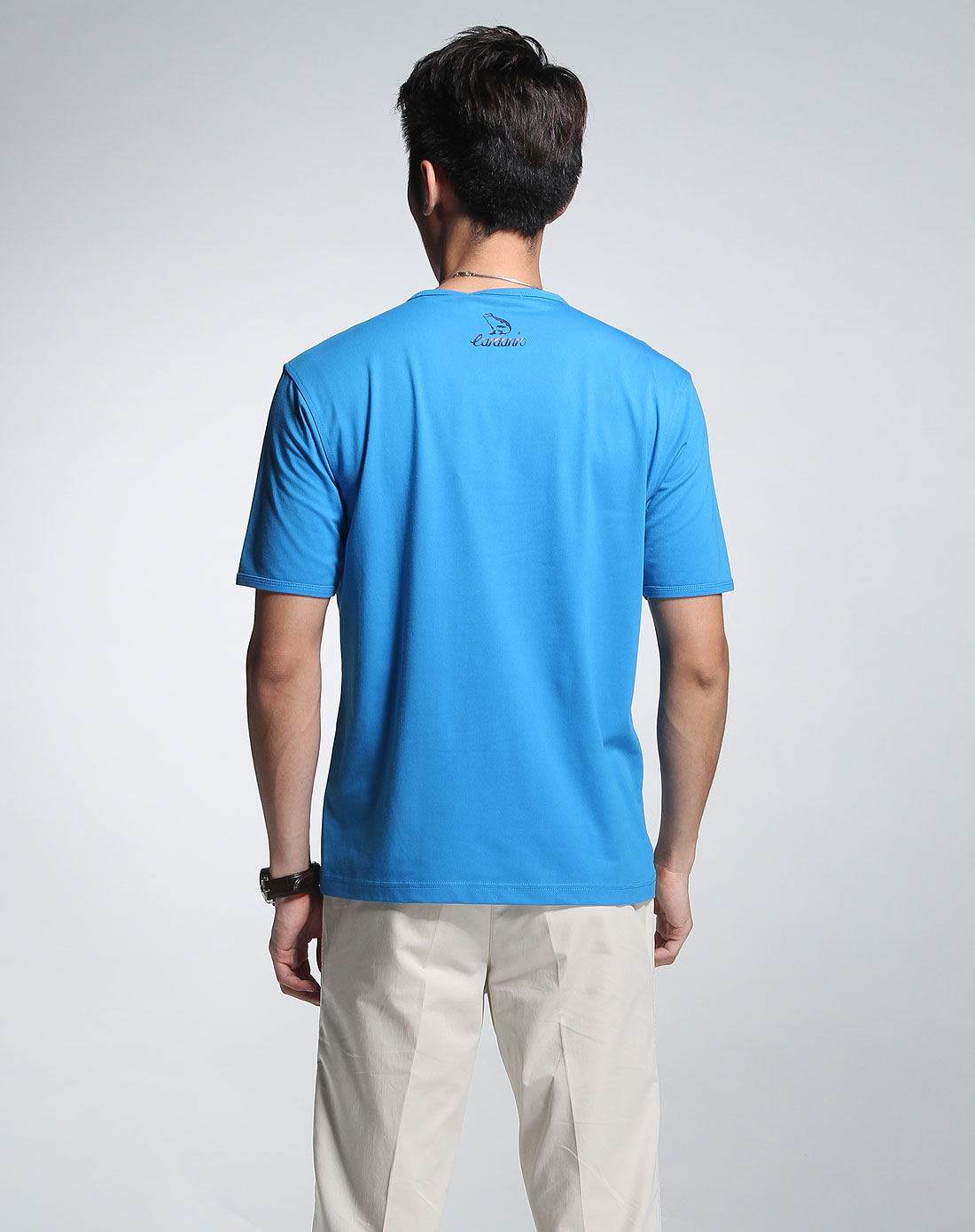 卡丹路cardanro蓝色休闲短袖t恤211842625_唯品会
