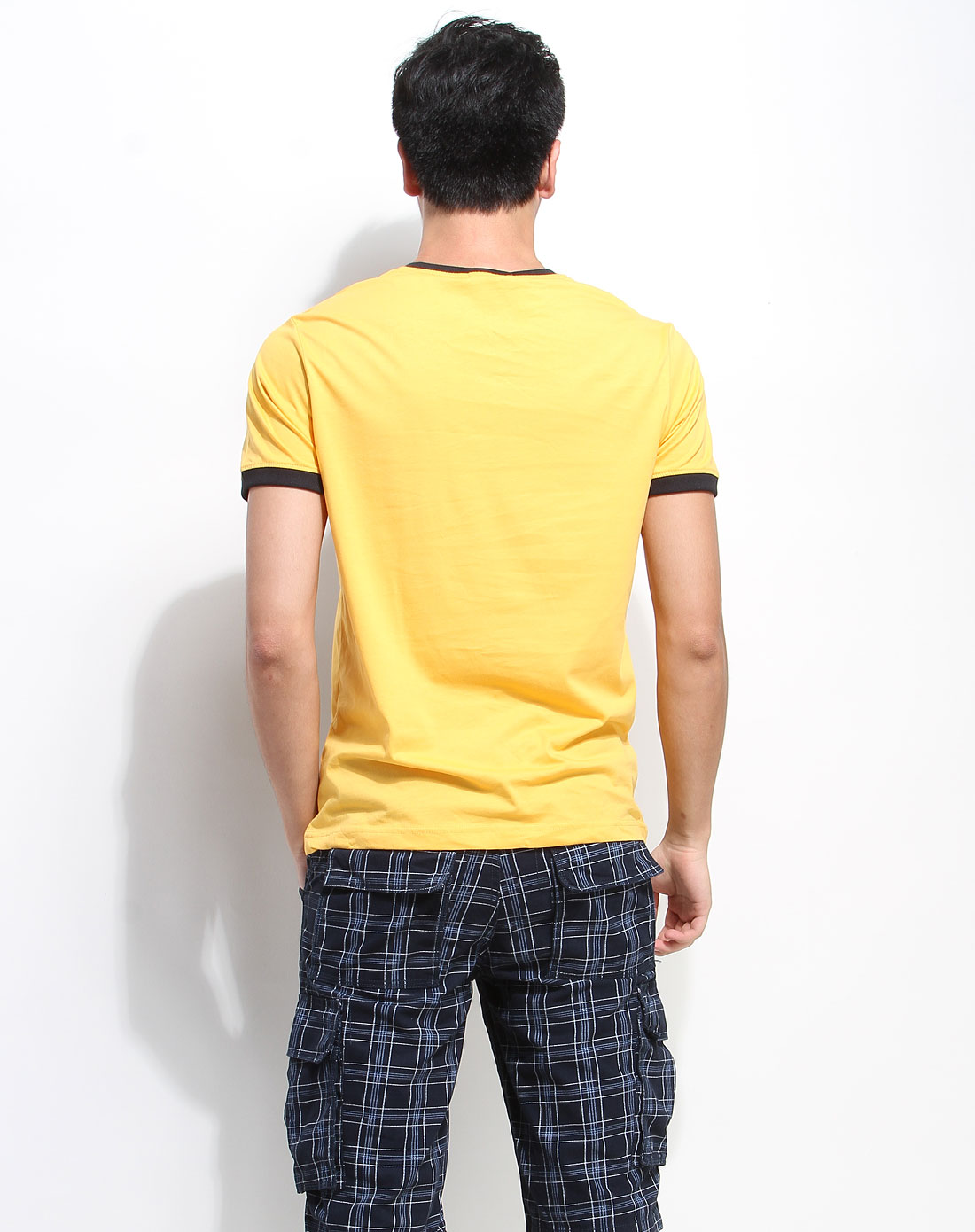 稻草黄色短袖t恤