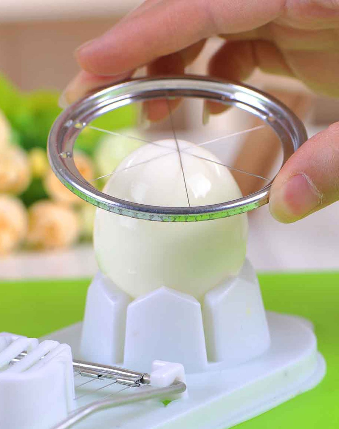 > 白色花式多功能切蛋器