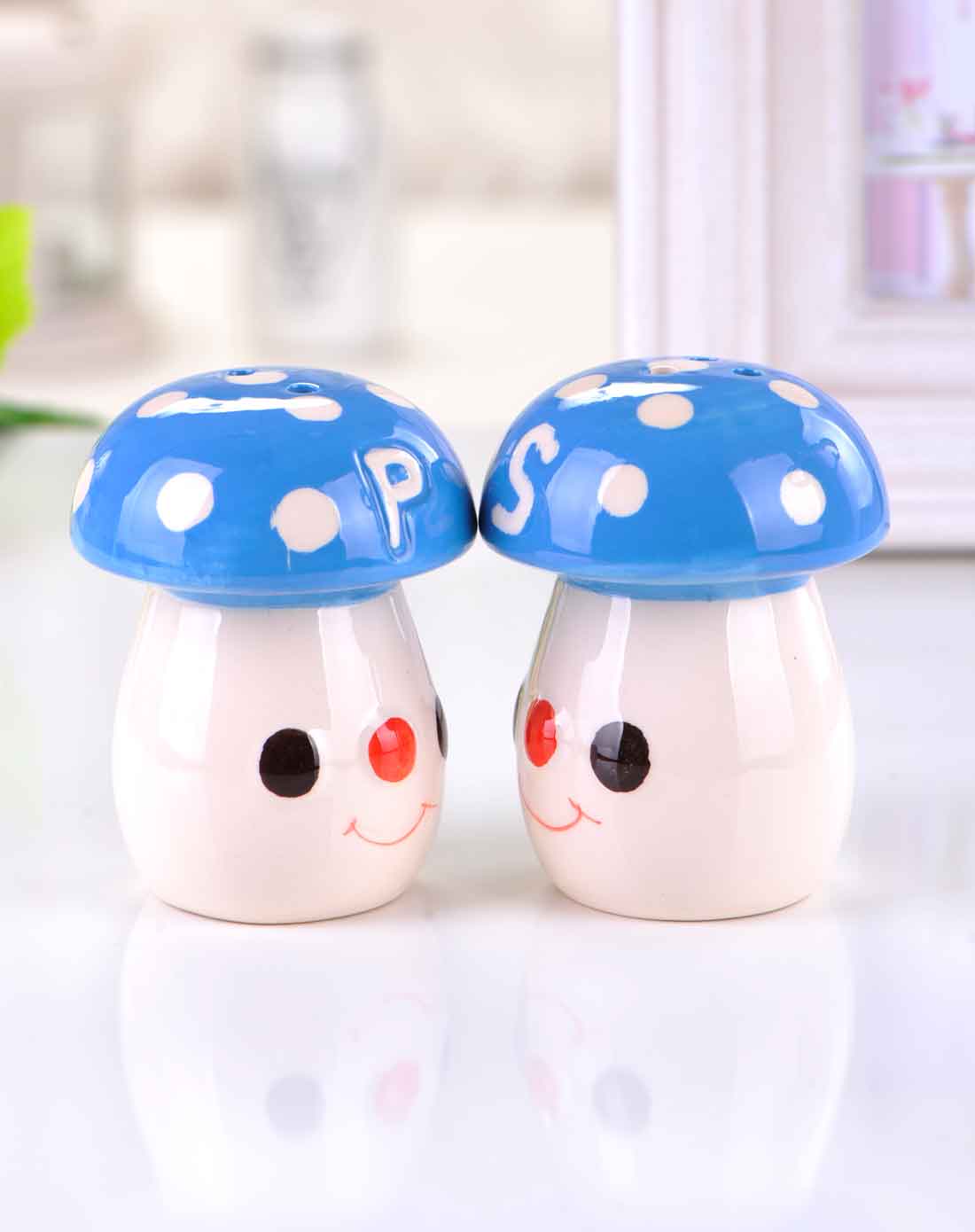 韩国house sense家居用品专场蓝色蘑菇头迷你调味罐两件组hs292650