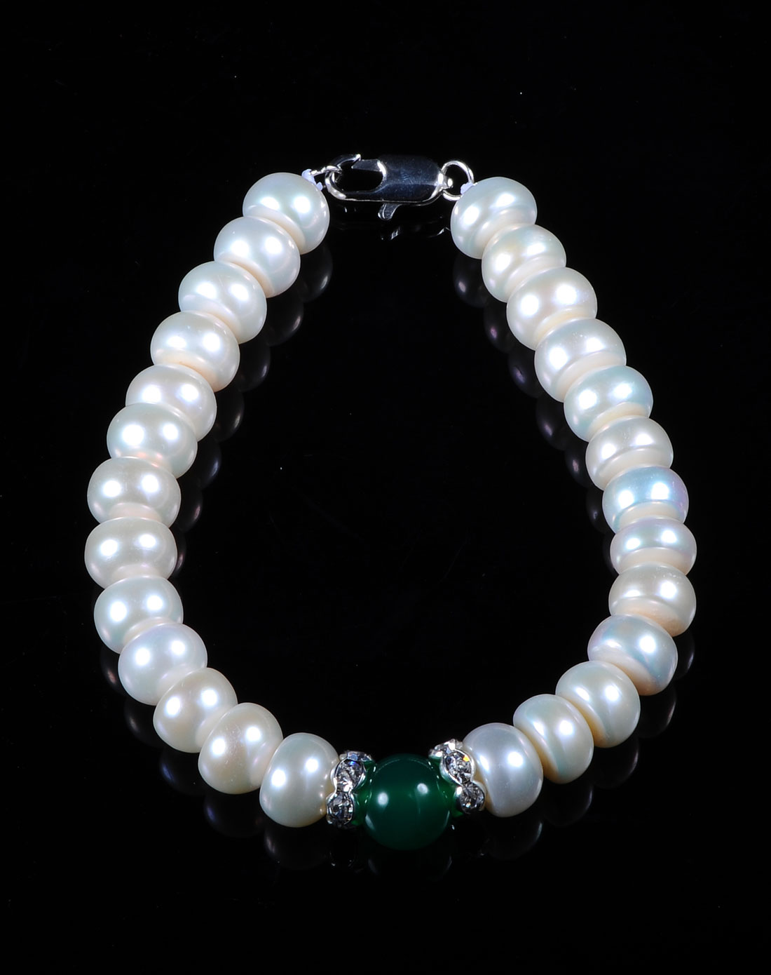 珍珠玛瑙手链(绿)