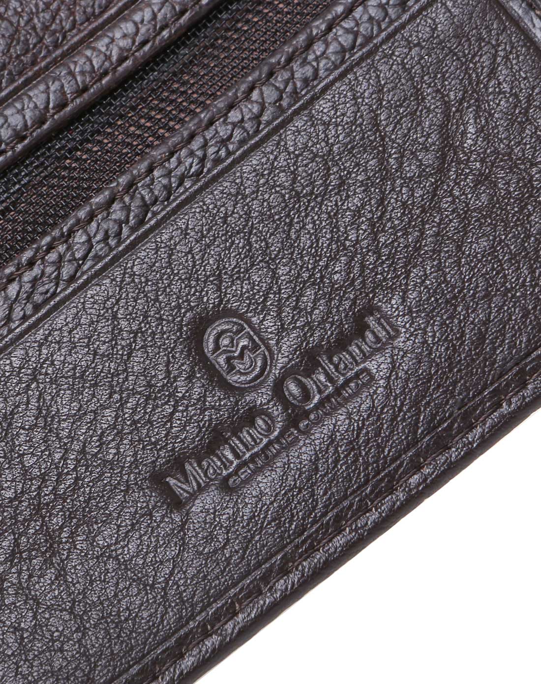 马连奴·奥兰迪marinoorlandi男女包男款深啡色牛皮时尚休闲钱包