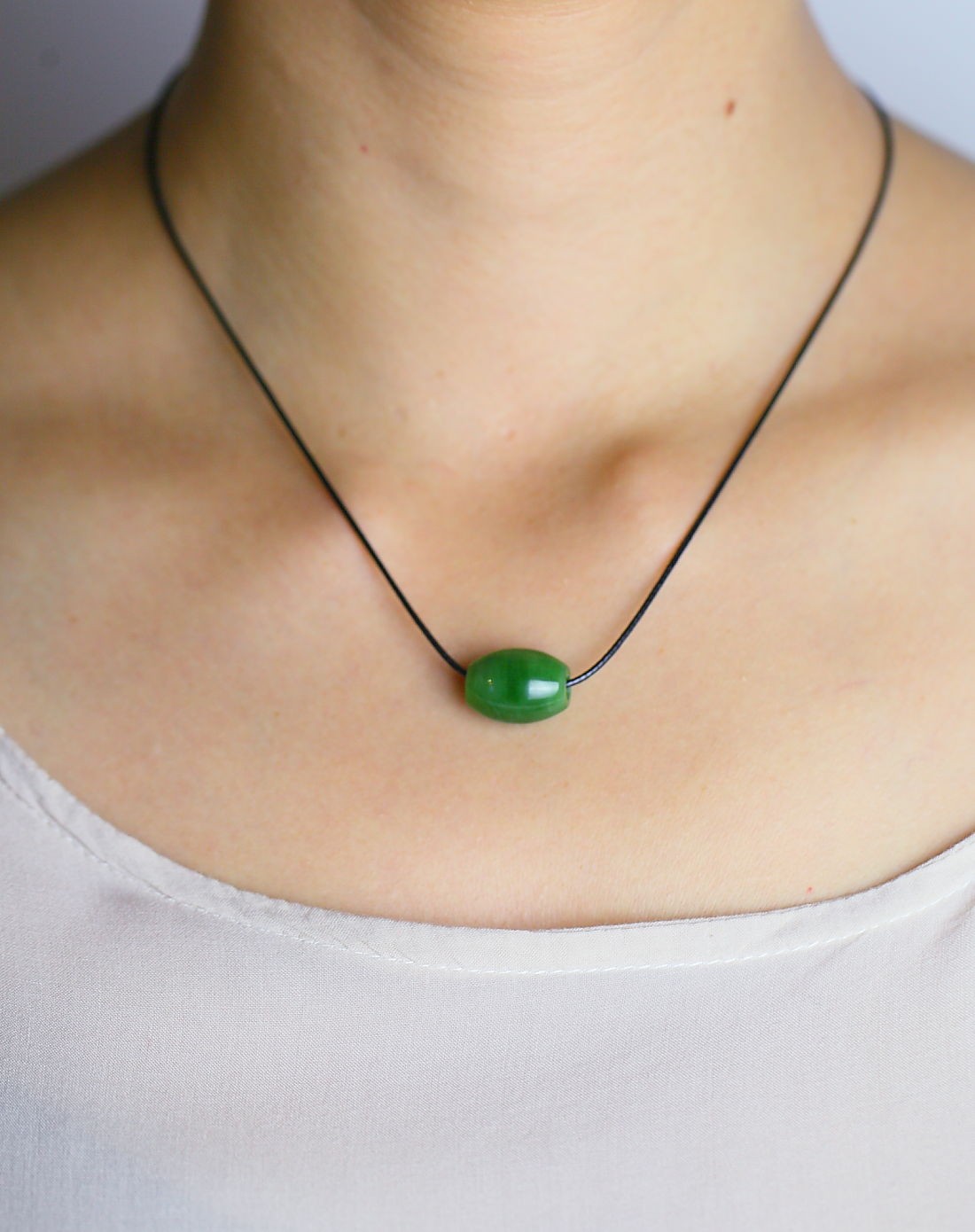 royal gem玉器专场天然和田碧路路通吊坠(权威证书)v412-htby20140911