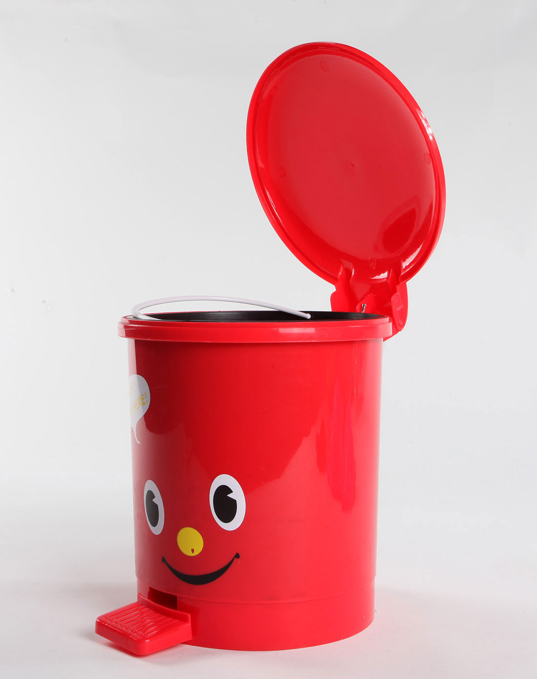 红色3l脚踏式优质垃圾桶