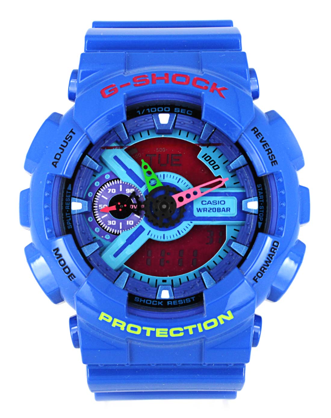 卡西欧casiog-shock系列正品男表双显运动电子防水男士手表 ga-110hc