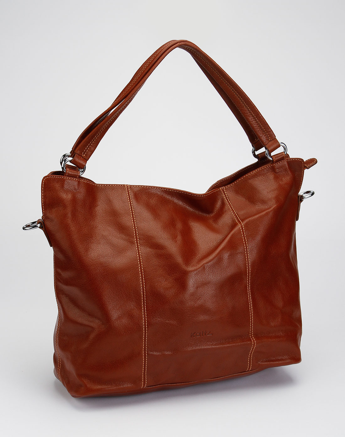 女款红棕色时尚休闲手提包