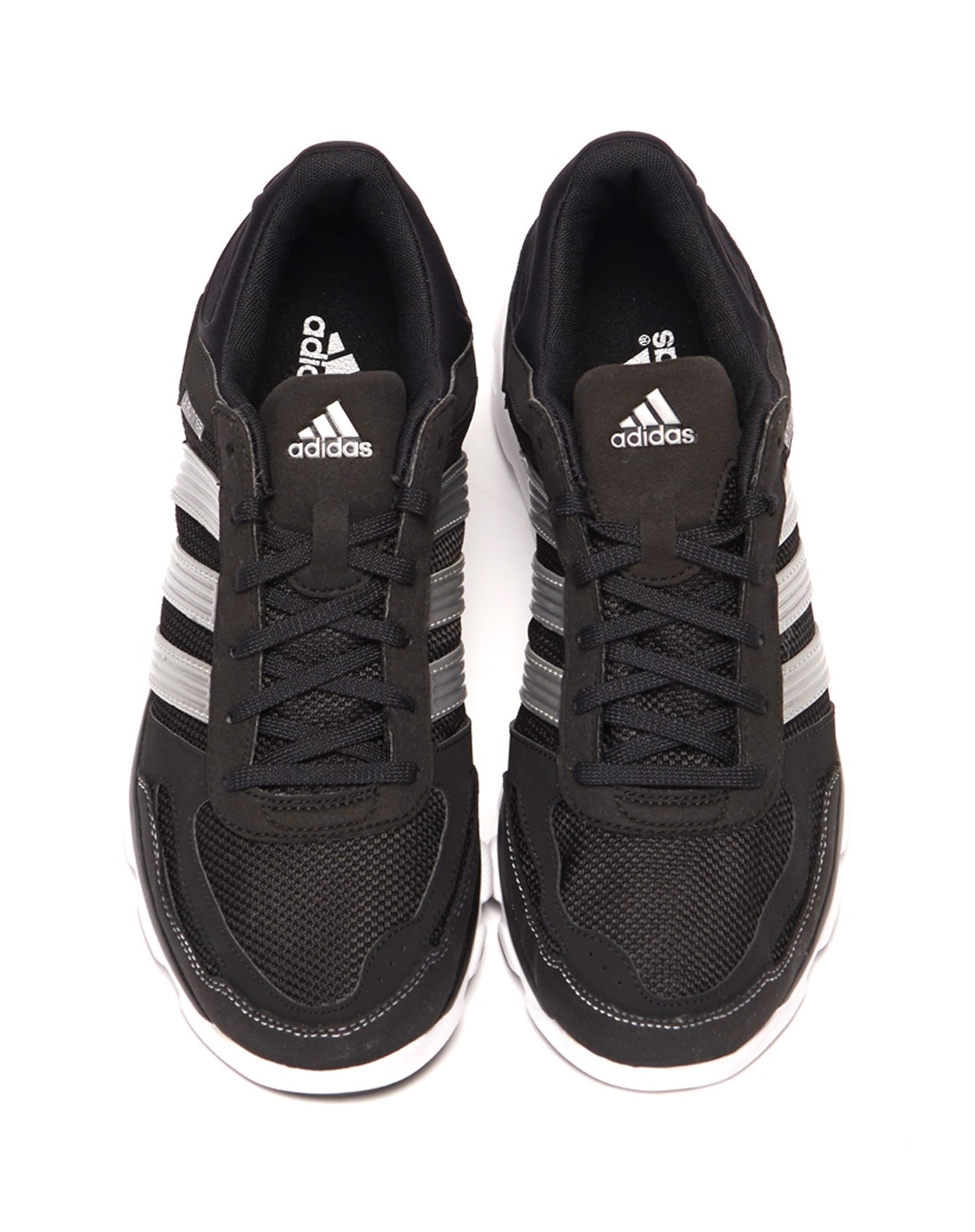 阿迪达斯adidas男士专场-男款黑色跑步鞋 轻盈透气