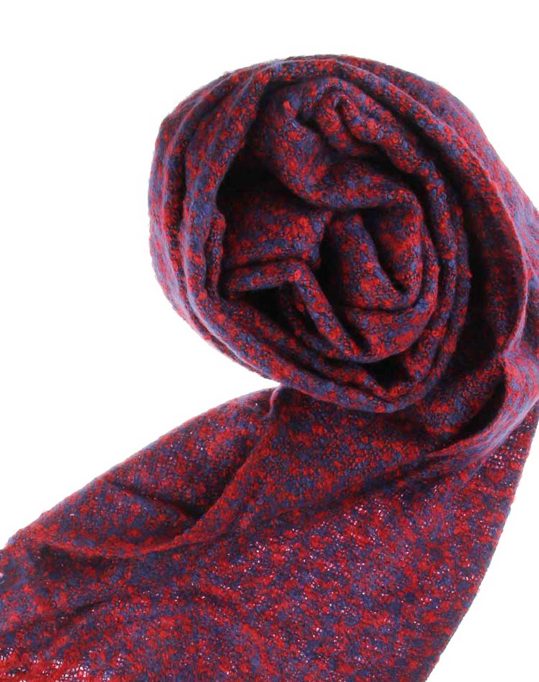 紫红色潮流围巾