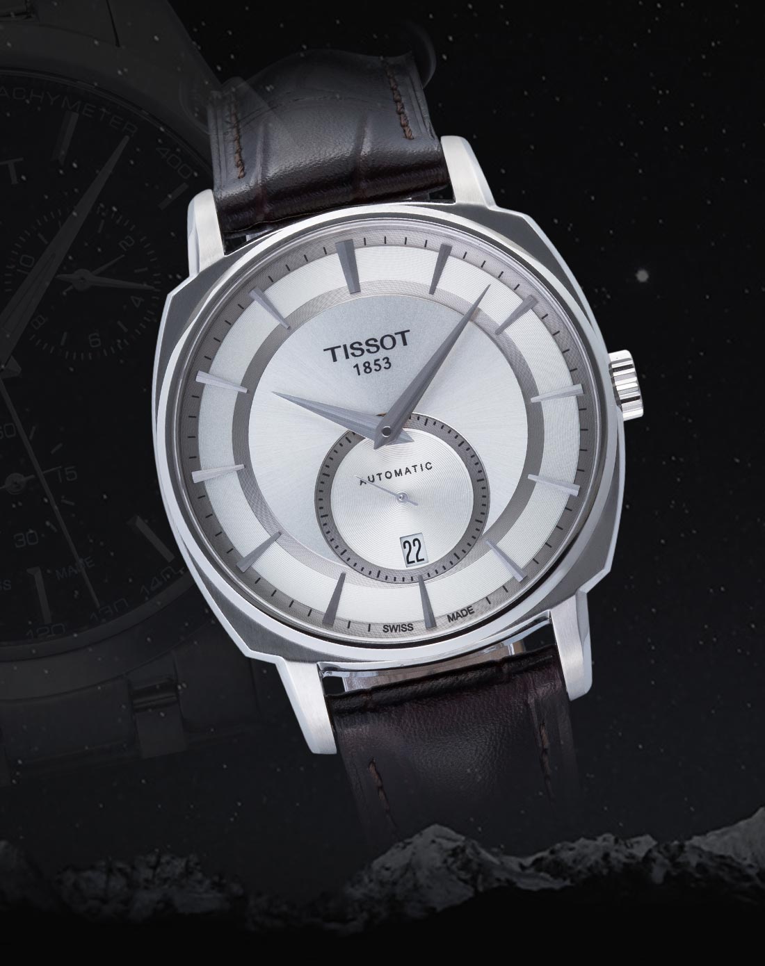 天梭tissot 绅士系列机械男表 t059.528.16.031.00