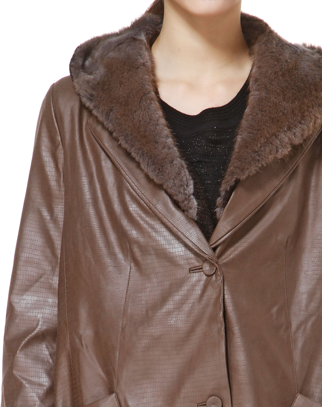 红人honrn深咖色连帽潮流两件套长袖长款外套h94mn372325_唯品会