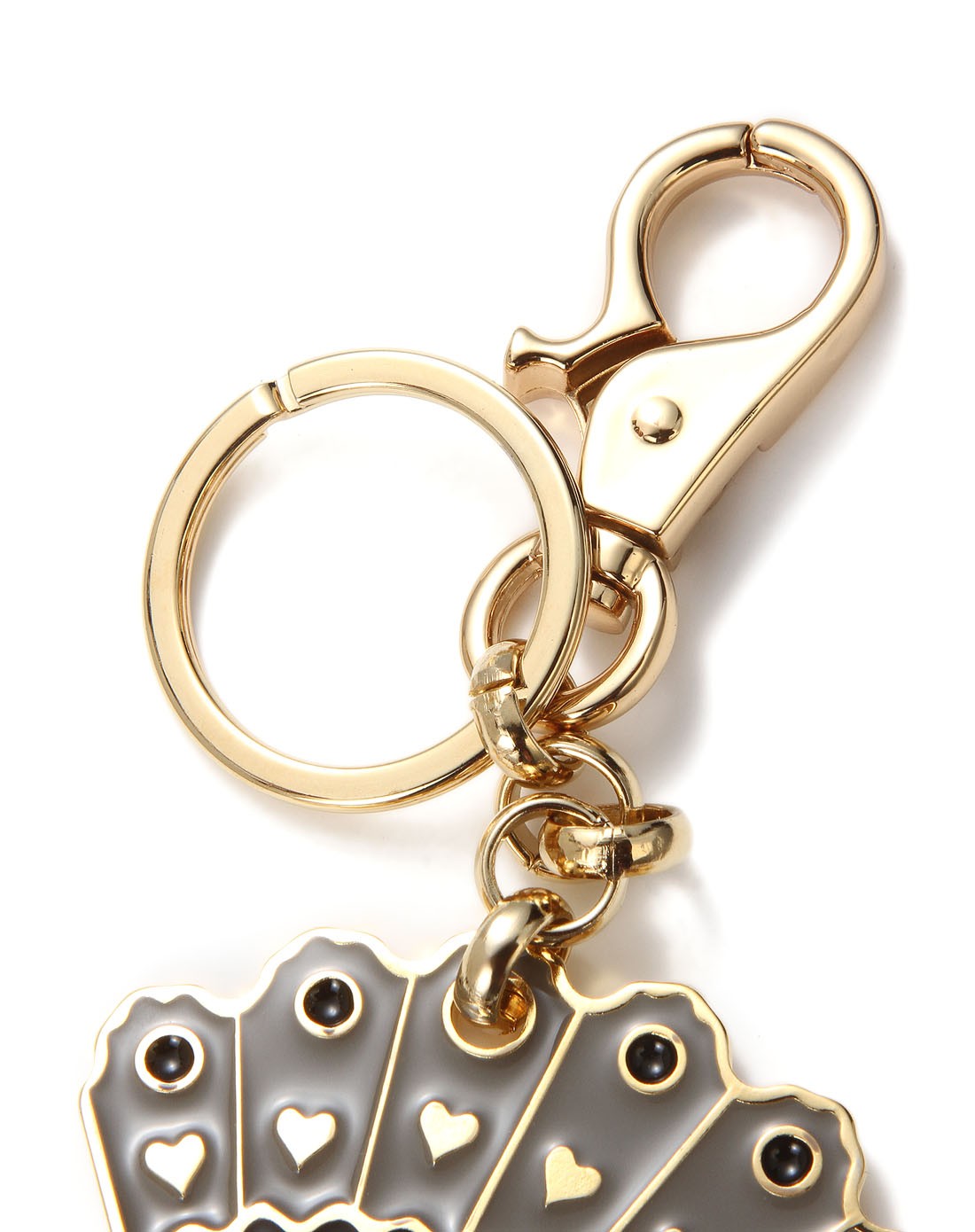 意大利进口黑色扇子个性钥匙链