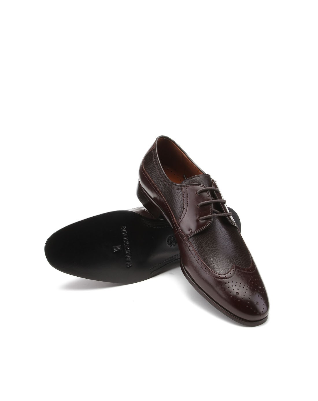 咖啡色牛皮/羊驼皮绅士典雅皮鞋