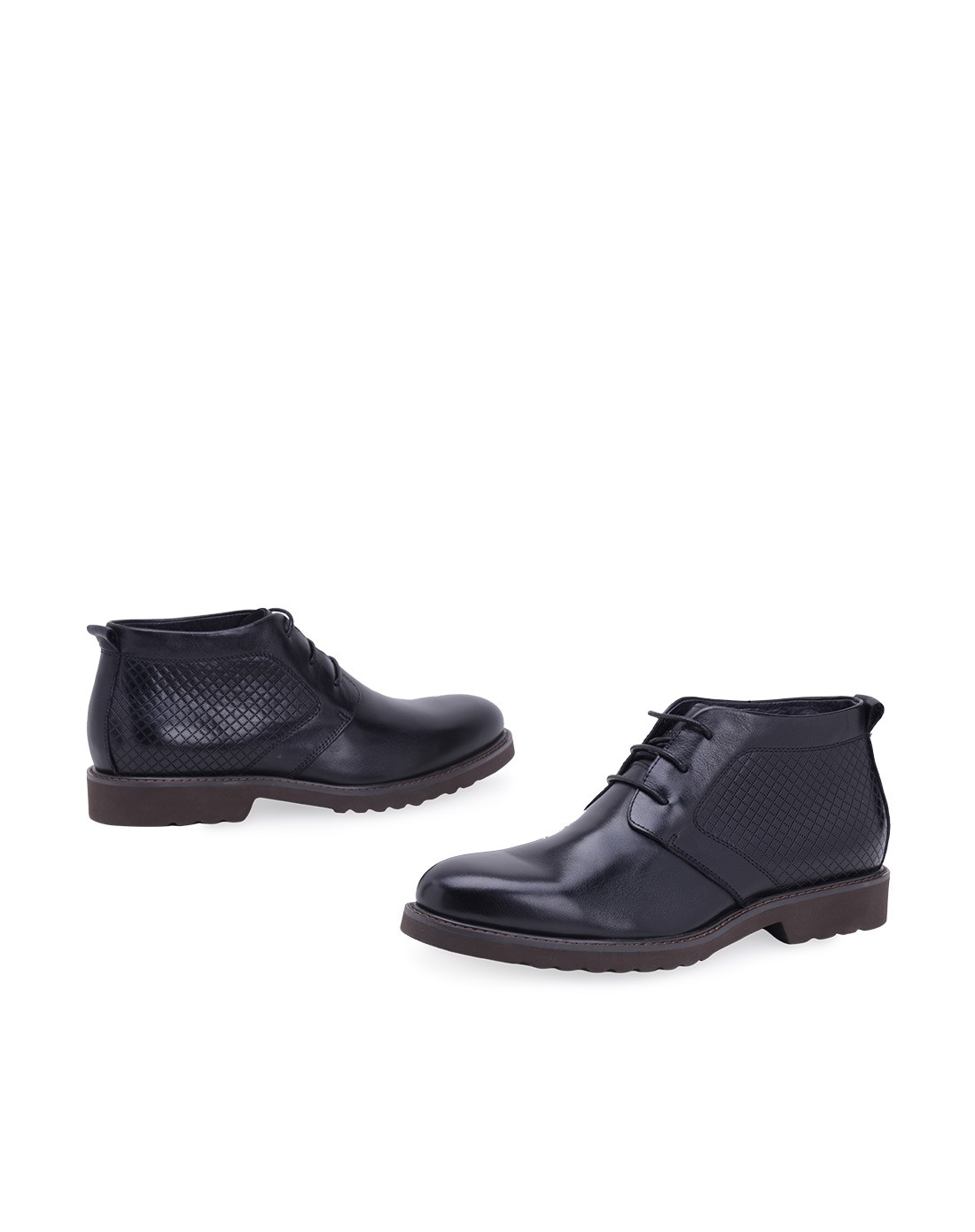 哈森harson男款黑色打蜡头层牛皮单鞋