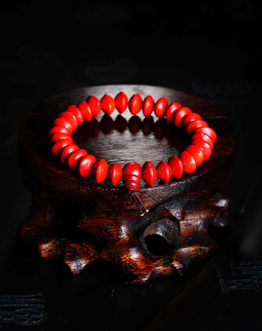 相思豆红菩提手串