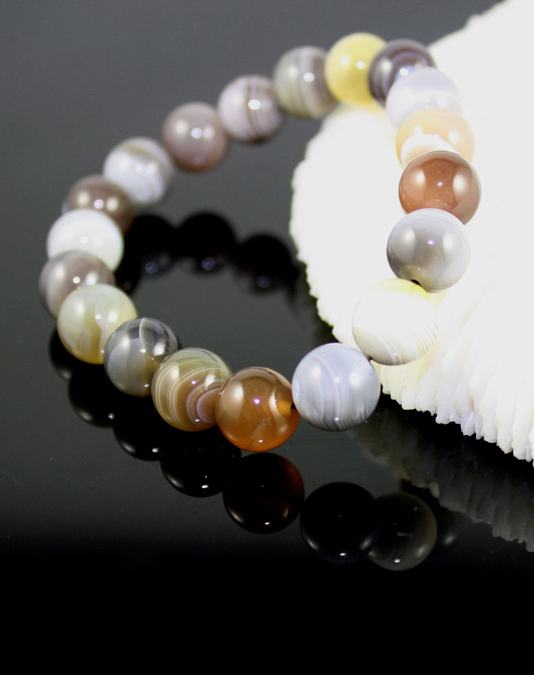 清仓特价 天然波斯湾玛瑙手链10mm