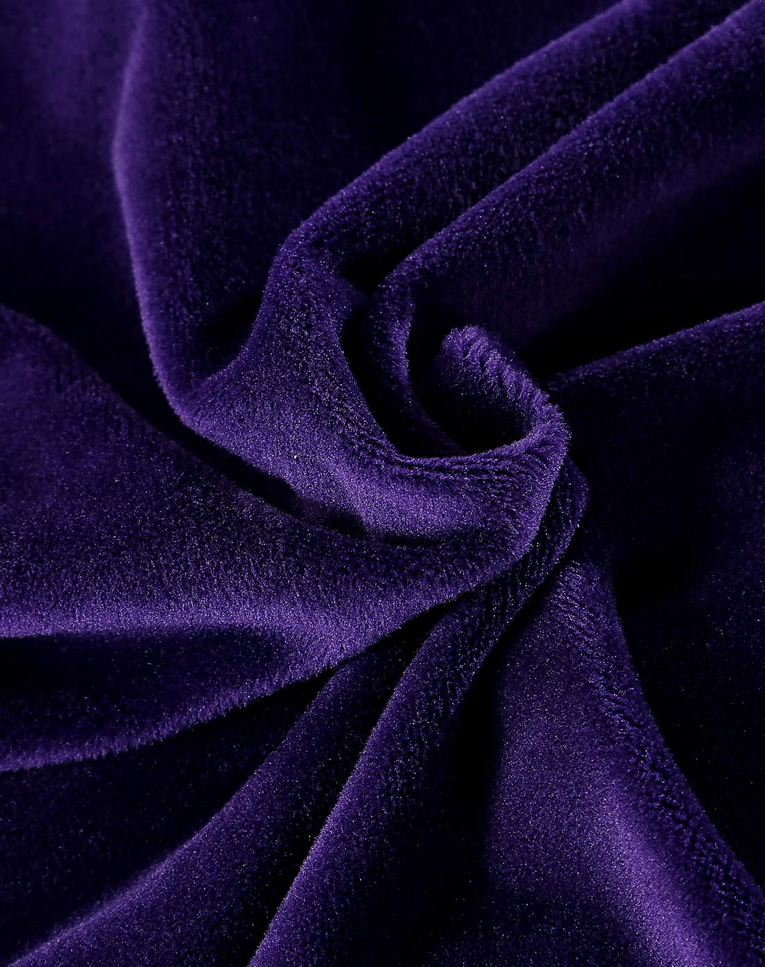 水晶超柔四件套1.8米-纯深紫